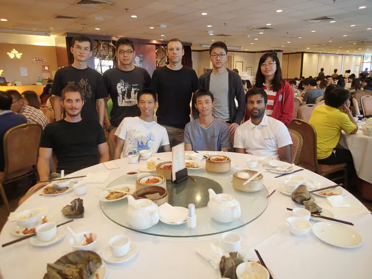 Licheng&Linlong's welcome lunch (Aug. 27, 2014)