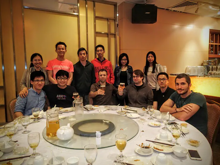 Florian's farewell dinner (8-Apr-2016)